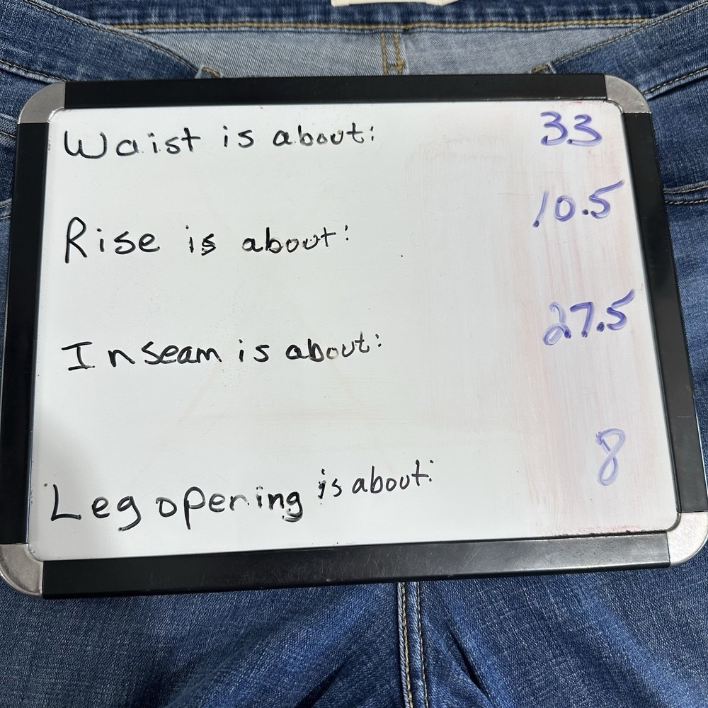 Levis Classic Straight Jeans Womens 16W Medium Wash Denim Blue Stretch Mid Rise - Picture 7 of 8